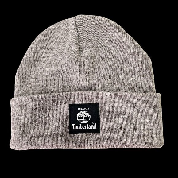 Timberland Double-layer Knit Beanie Soft Tan Acrylic Yarn Fold-up Cuff Unisex OS - Picture 1 of 7